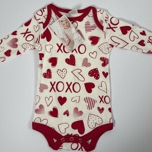 Charming Heart Print Kids Bodysuit